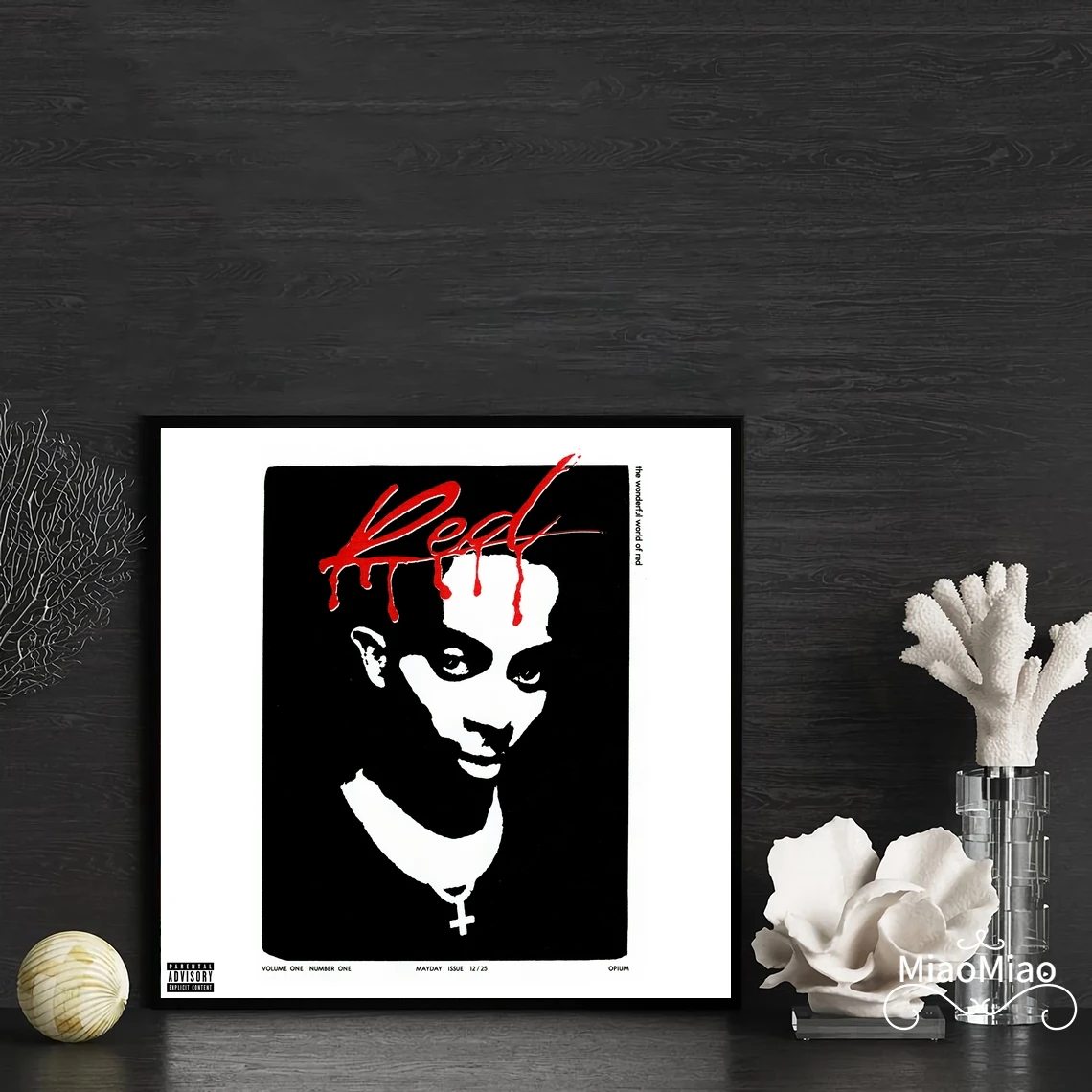 

Playboi Carti полноценная красная музыкальная Обложка альбома плакат холст Художественная печать домашний декор настенная живопись (без рамки)