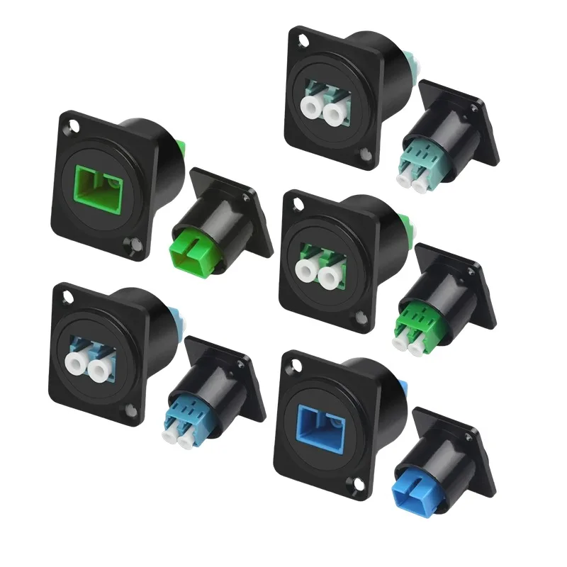 1PC D-type LC Interconnector, Fast Optical Fiber Network Module, SC Interconnector, Single Channel Cabinet Module