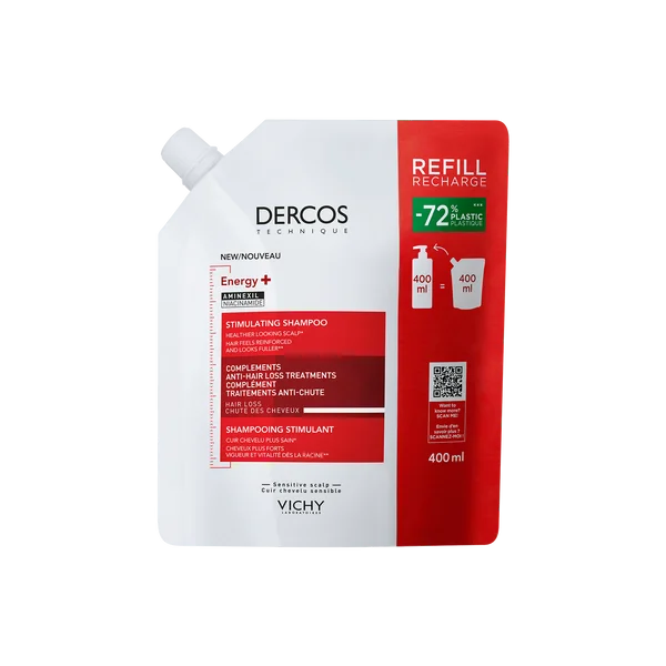 Champú Technique Energy+ Aminexil Ecorefill 400ml. Vichy Dercos