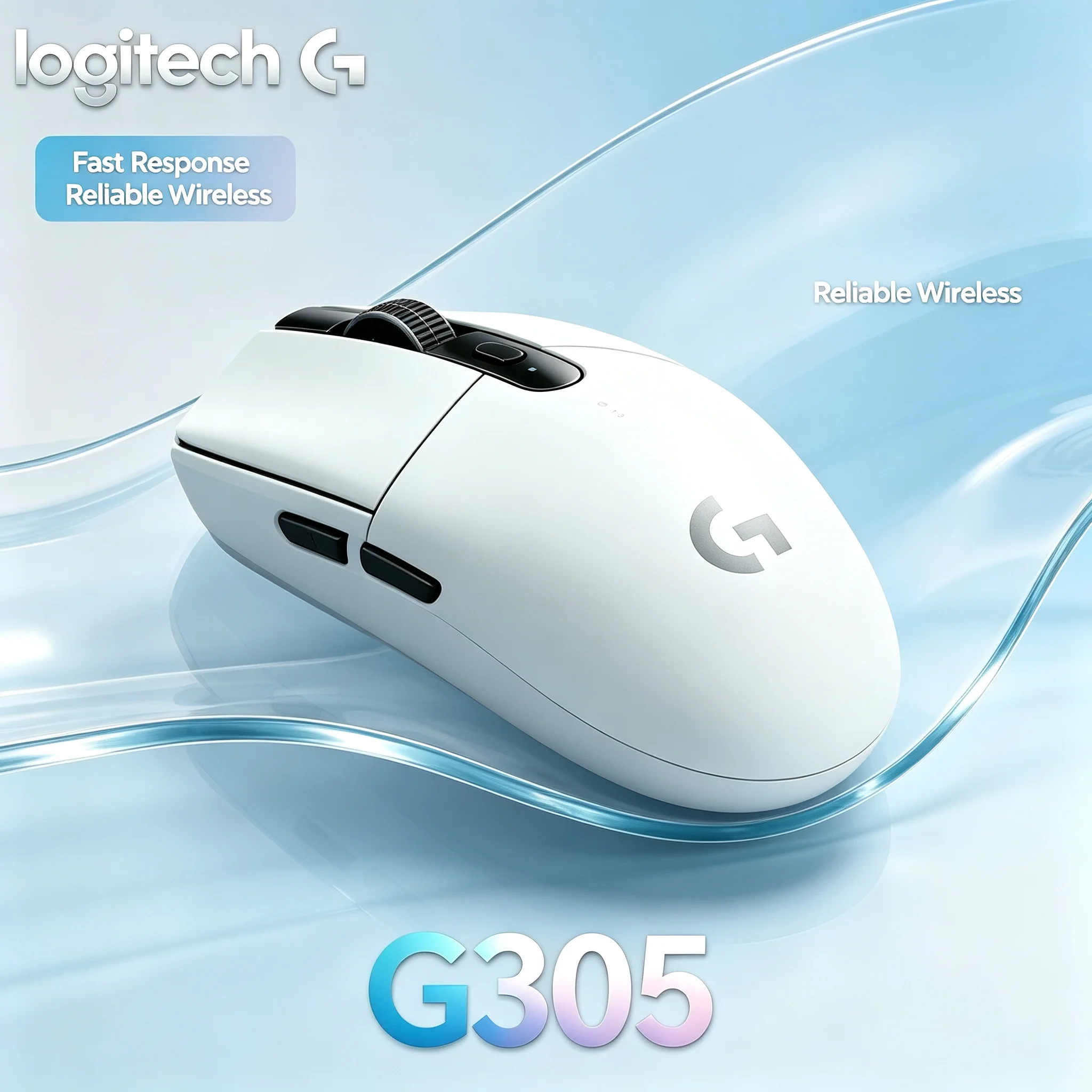 Logitech G305 HERO Optical Wireless Mouse Long Battery Life High Responsive For Competitive Game & Office Work