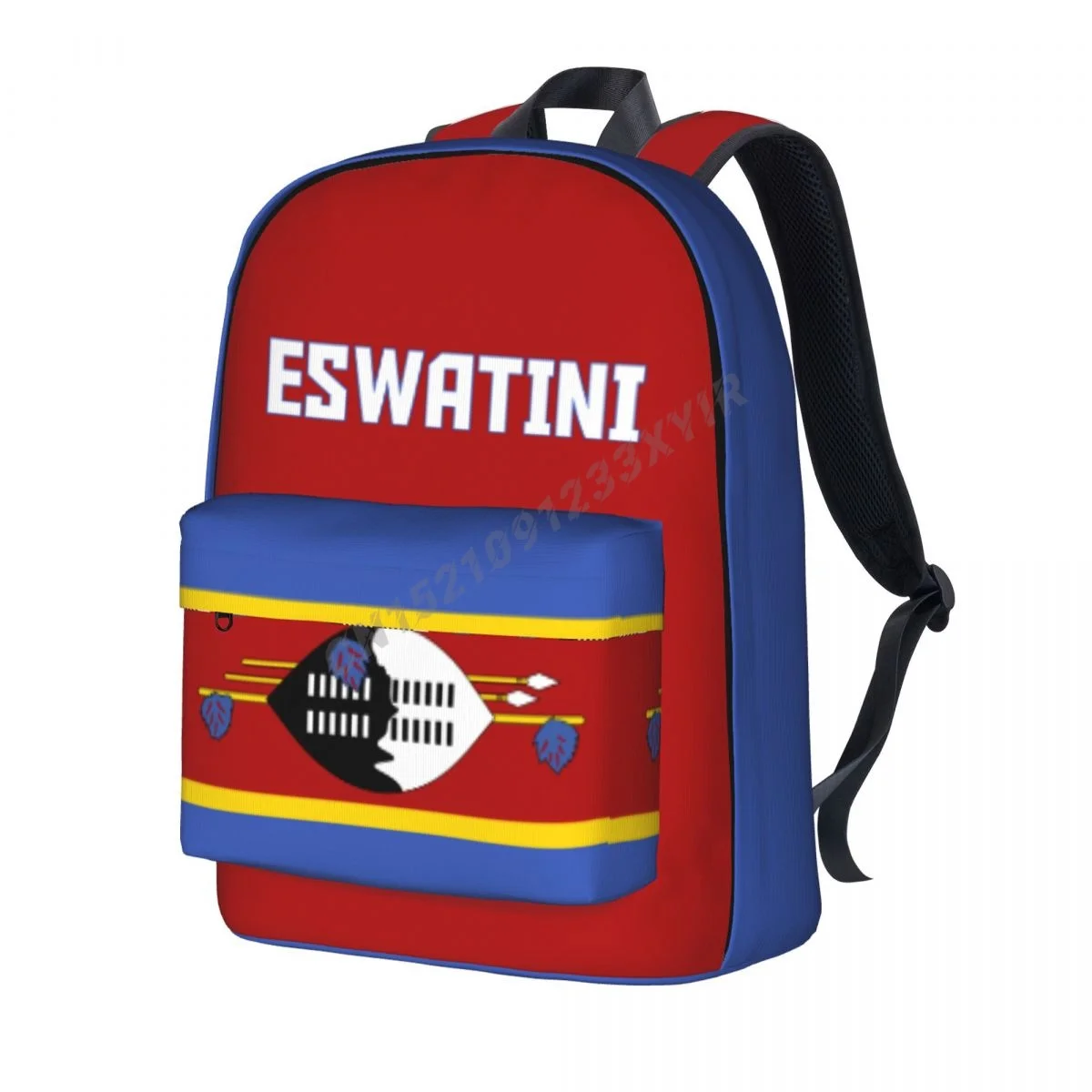 

Unisex Backpack Eswatini Flag Stitch Schoolbag Messenger Bag Case Laptop Travel Bag Mochila Gift
