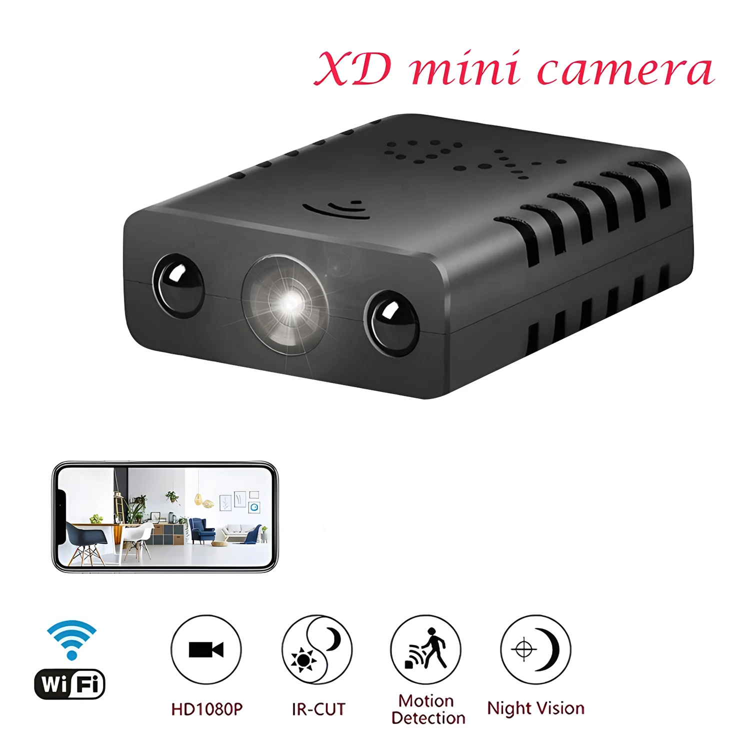 Smallest Mini Camera WIFI Built-in Battery IR Night Vision Body Cam IP Remote Monitoring 1080P HD Camcorder Small Cam