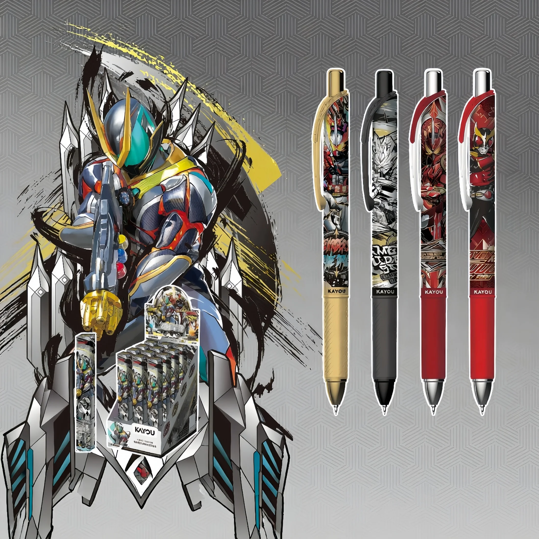 Kamen Rider Gel Pen, Battle Edition Series 2, Authentic Student Stationery, 0.5mm Signature Pen, Blind Box Pen