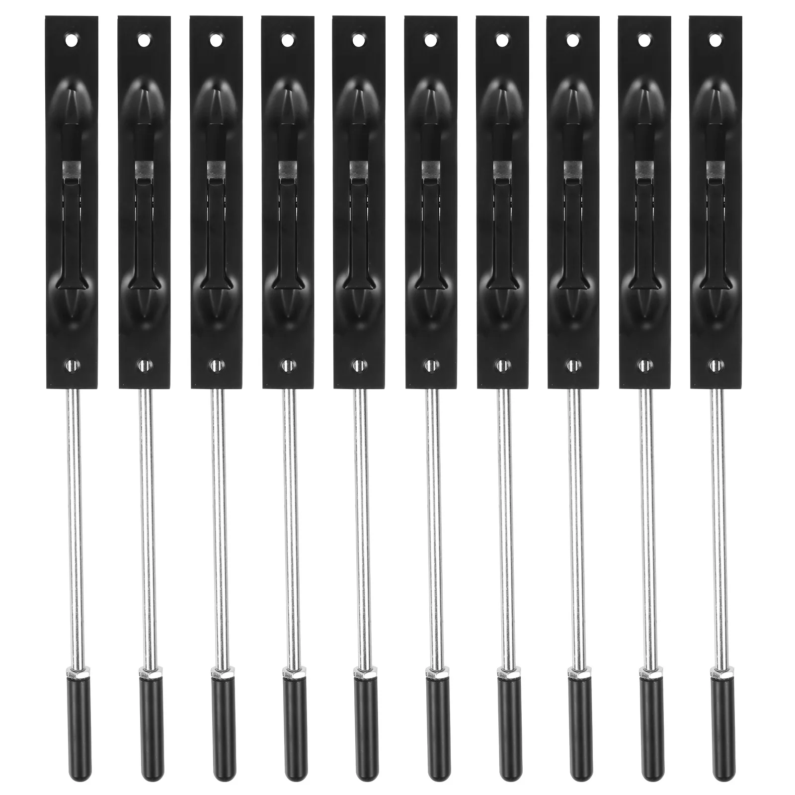 

10Pcs Lever Extension Flush Bolt with Rod Stainless Steel Concealed Bolt 10In for Composite Doors/Wood Doors/Double Doors