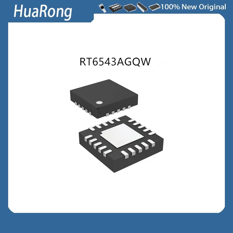 10Pcs/Lot   RT6543AGQW RT6543A  (ML=**)   QFN20