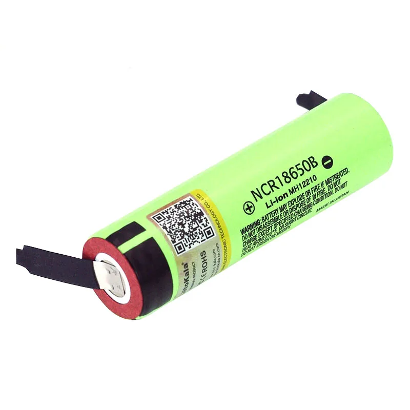 Liitokala جديد الأصلي NCR18650B 3.7 فولت 3400 مللي أمبير 18650 بطاريّة ليثيوم قابلة لإعادة الشحن لتقوم بها بنفسك بطاريات ورقة النيكل