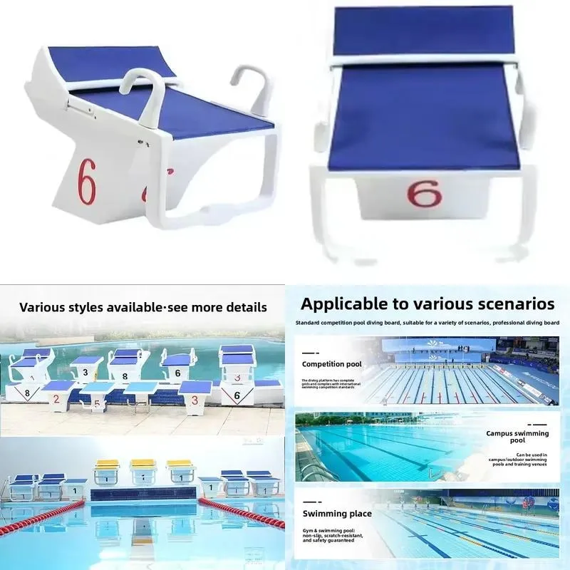 Stainless Steel Swimming Pool Competition Standard Diving Platform with Adjustable Height Function for Professional Training