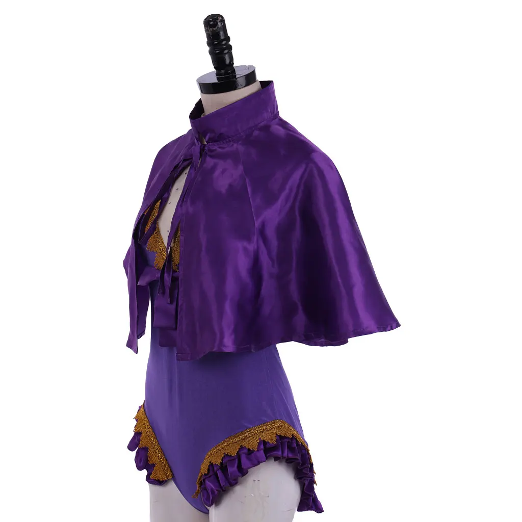 Anne Wheeler Circus Cosplay The Greatest Showman Costume Woman's Sexy Purple Jumpsuit Halloween Stage Show Outfit