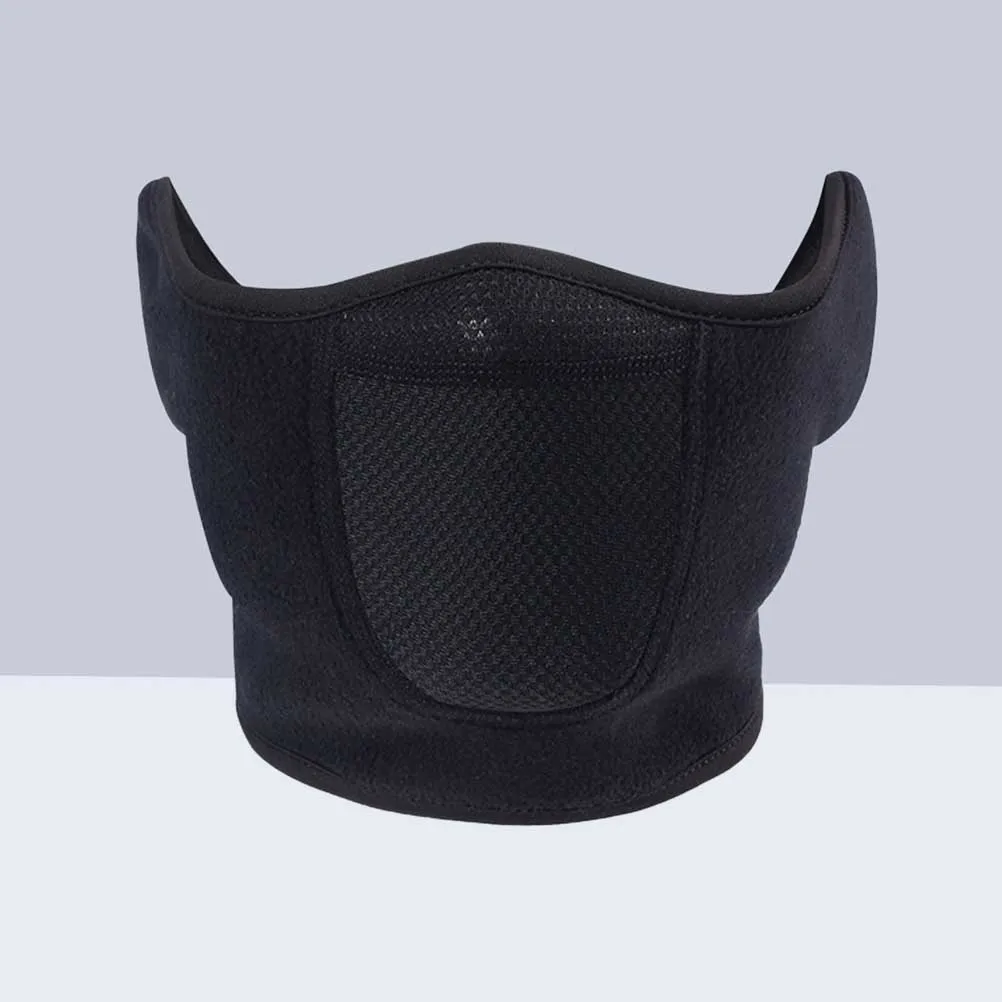 

Теплая маска для рта, черная, многоразовая, моющаяся, ветрозащитная, морозостойкая, защита от загрязнений, защита от аллергии, нескользящая конструкция