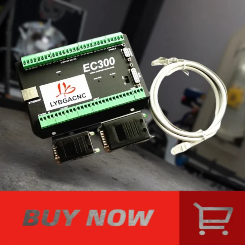 CNC Control Card MACH3 3-6 Axis 300kHz NVEM Ethernet Motion Control Card Breakout Board Controller Support MPG Engraving Machine