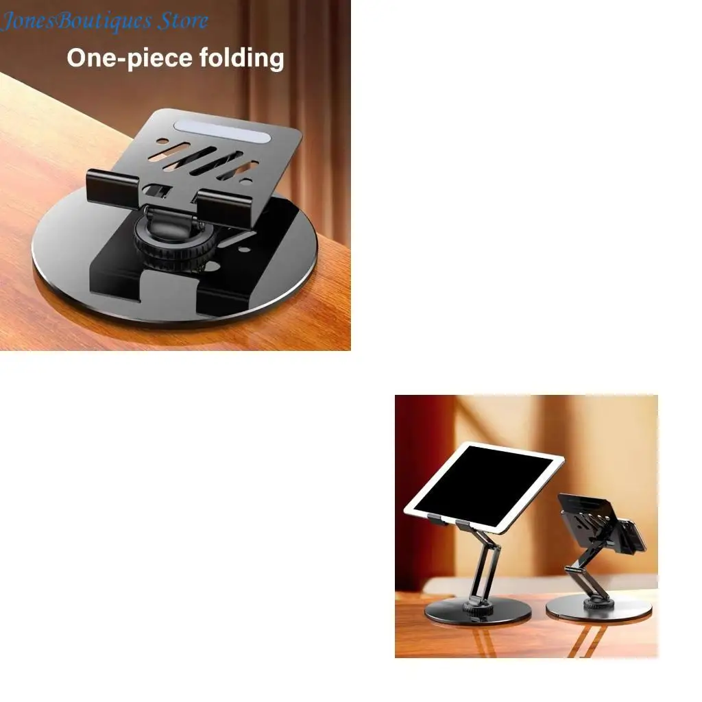

Universal Tablet Stand Rack Rotating Base 360 Degree Rotating Adjustable Holder W8KE