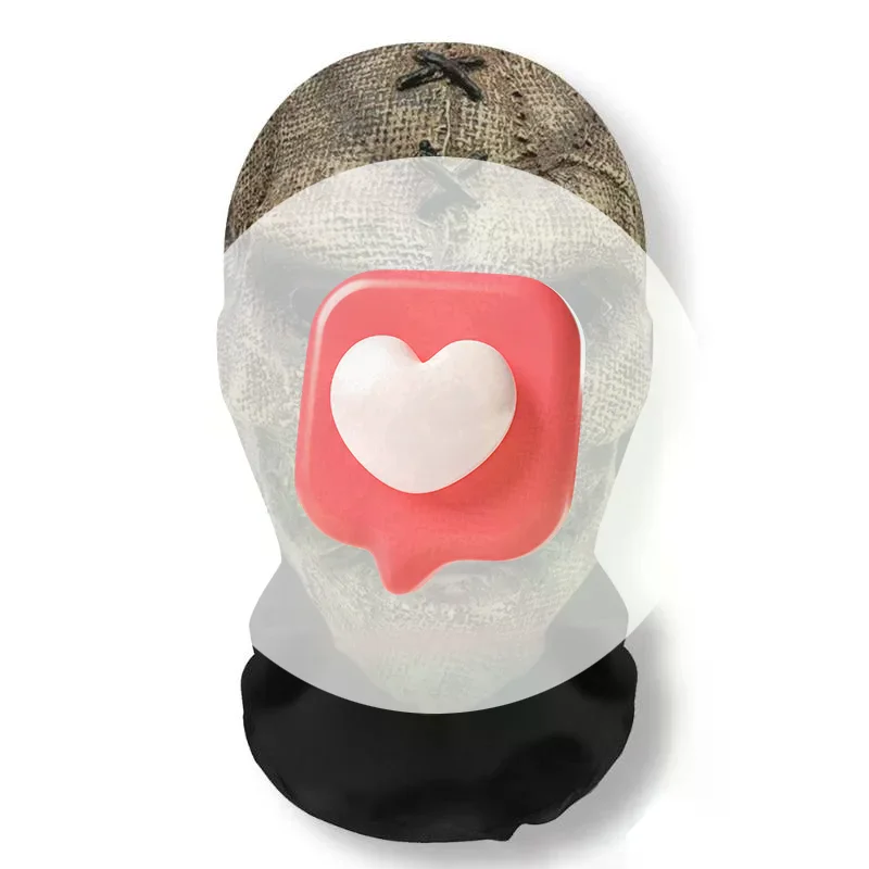 Maska na Halloween z nadrukiem 3D Ghost Face, elastyczna siatka, maska na całą twarz, nakrycie głowy z czaszką, zabawna maska na imprezę, rekwizyty do cosplayu na Halloween, horror.