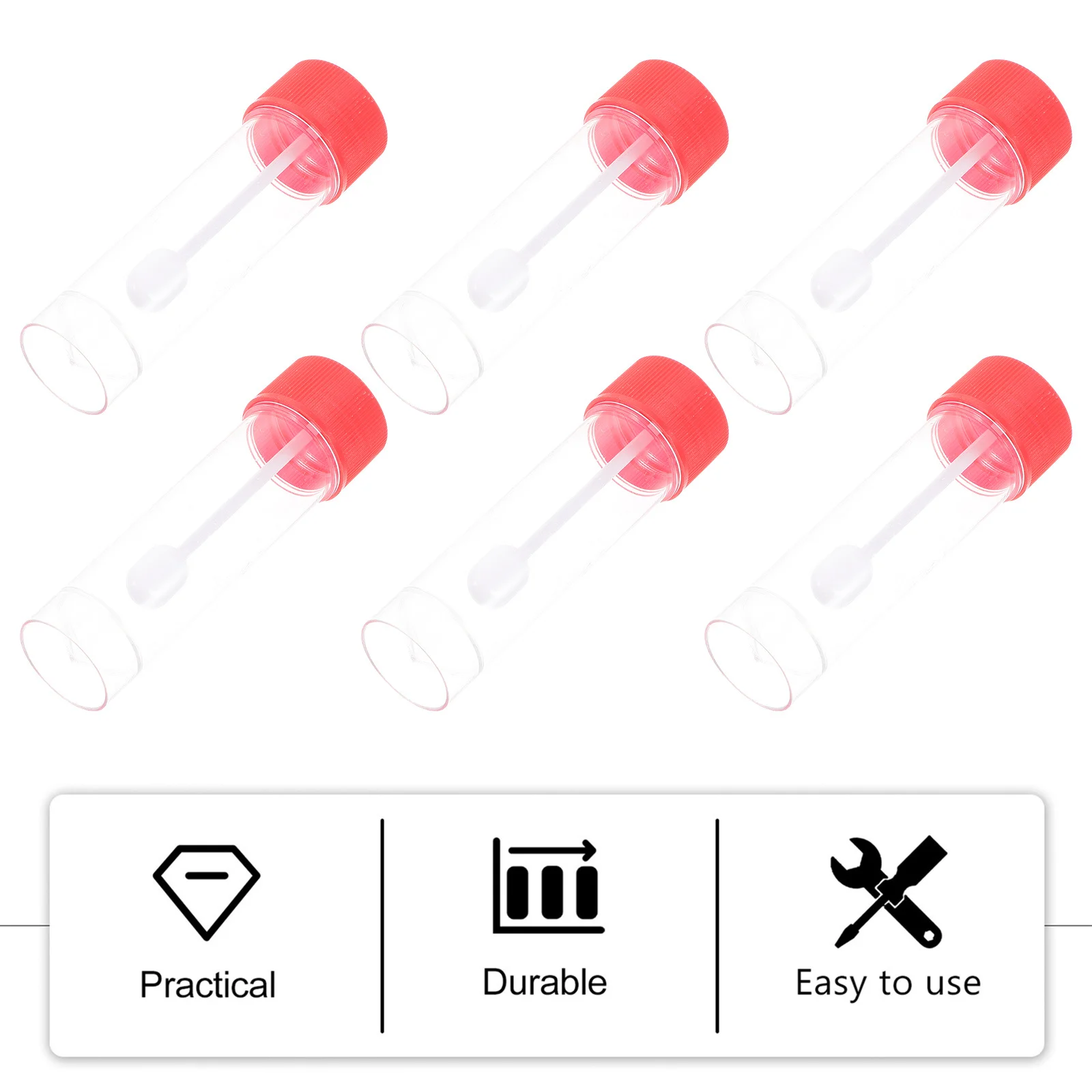 

25pcs 25Ml Specimen Cups Plastic Medical Sample Containers Leak-Proof Fecal Urine Collection For Lab Test Use Specimen Container