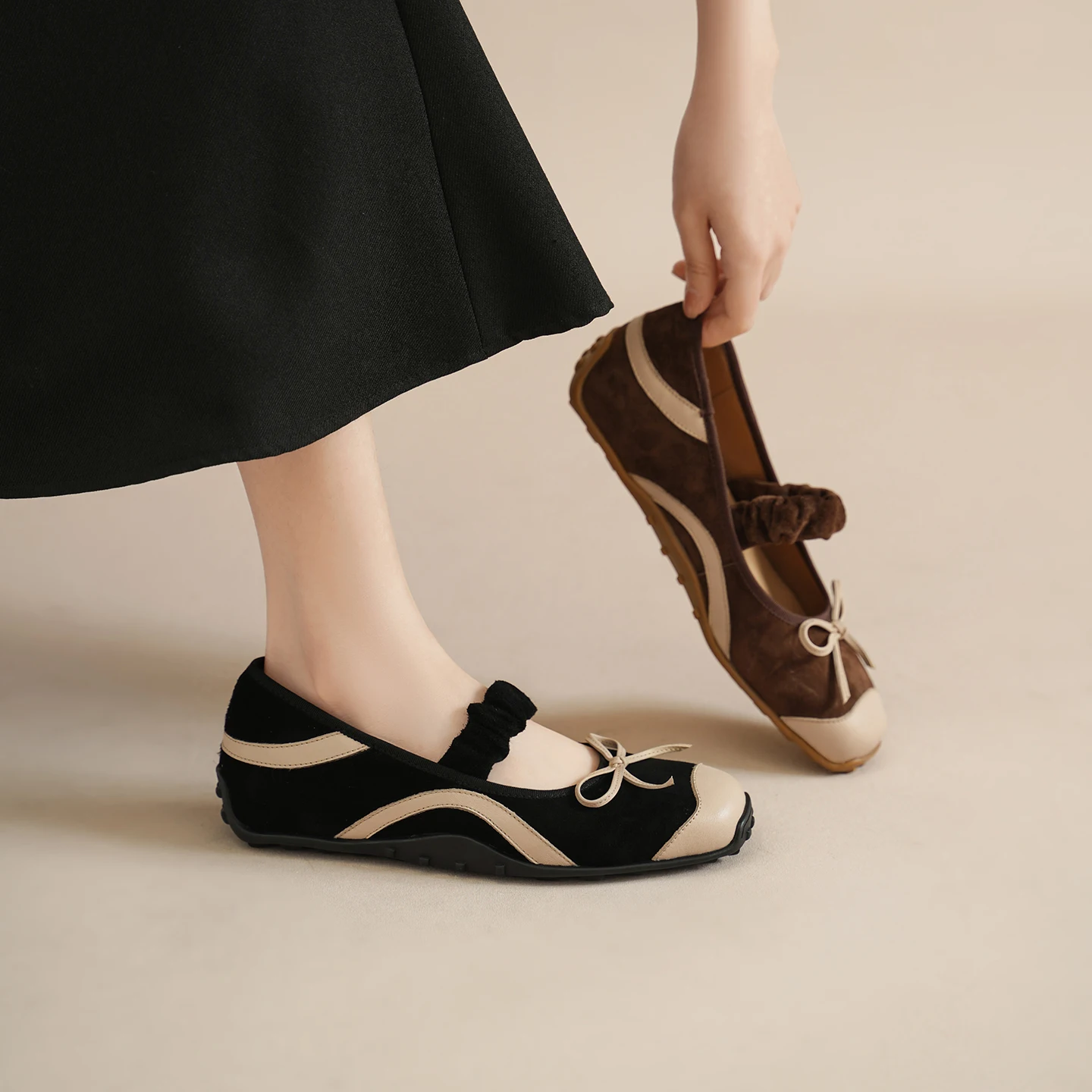 2026new summer women sandals natural leather 22-24.5cm cow suede+cowhide+pigskin round toe buckle mary janes women shoes fashion