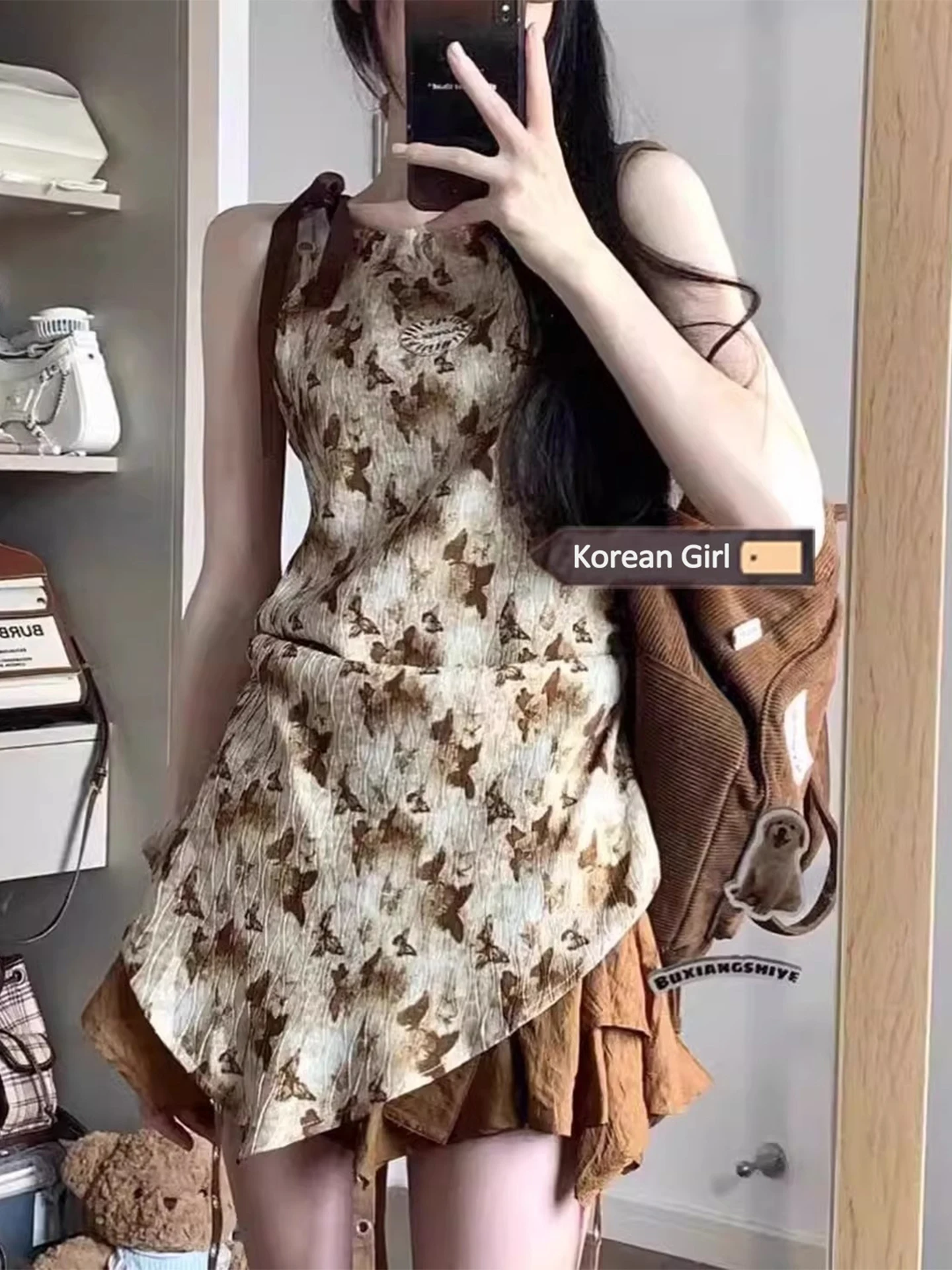 

Коричневая женская летняя короткая юбка с асимметричным подолом, плиссированная, пышная, в винтажном стиле, с высокой талией, А-силуэт