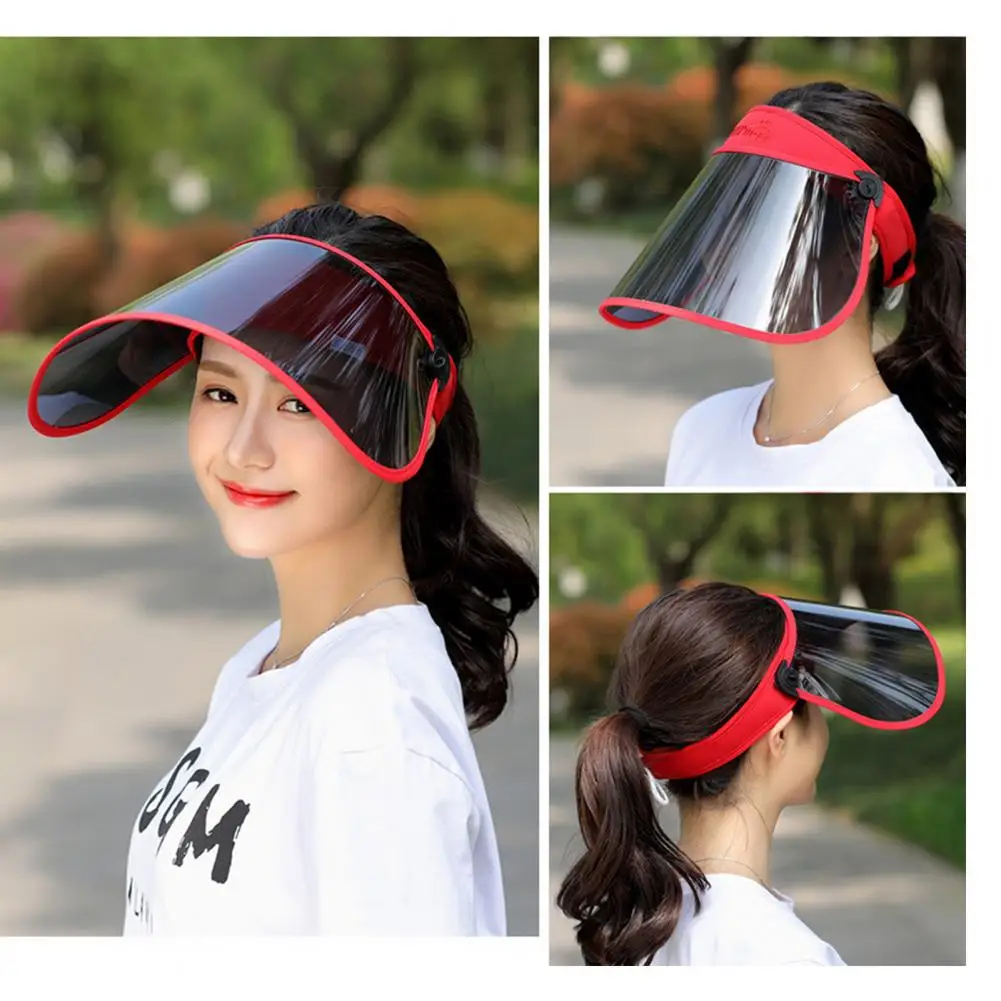 Anti-uv Outdoor Cap Women's Sunhat with Anti-uv Rotary Face Clear Visual Field Top Visor Cycling Sunshade Cap for Ultimate Face