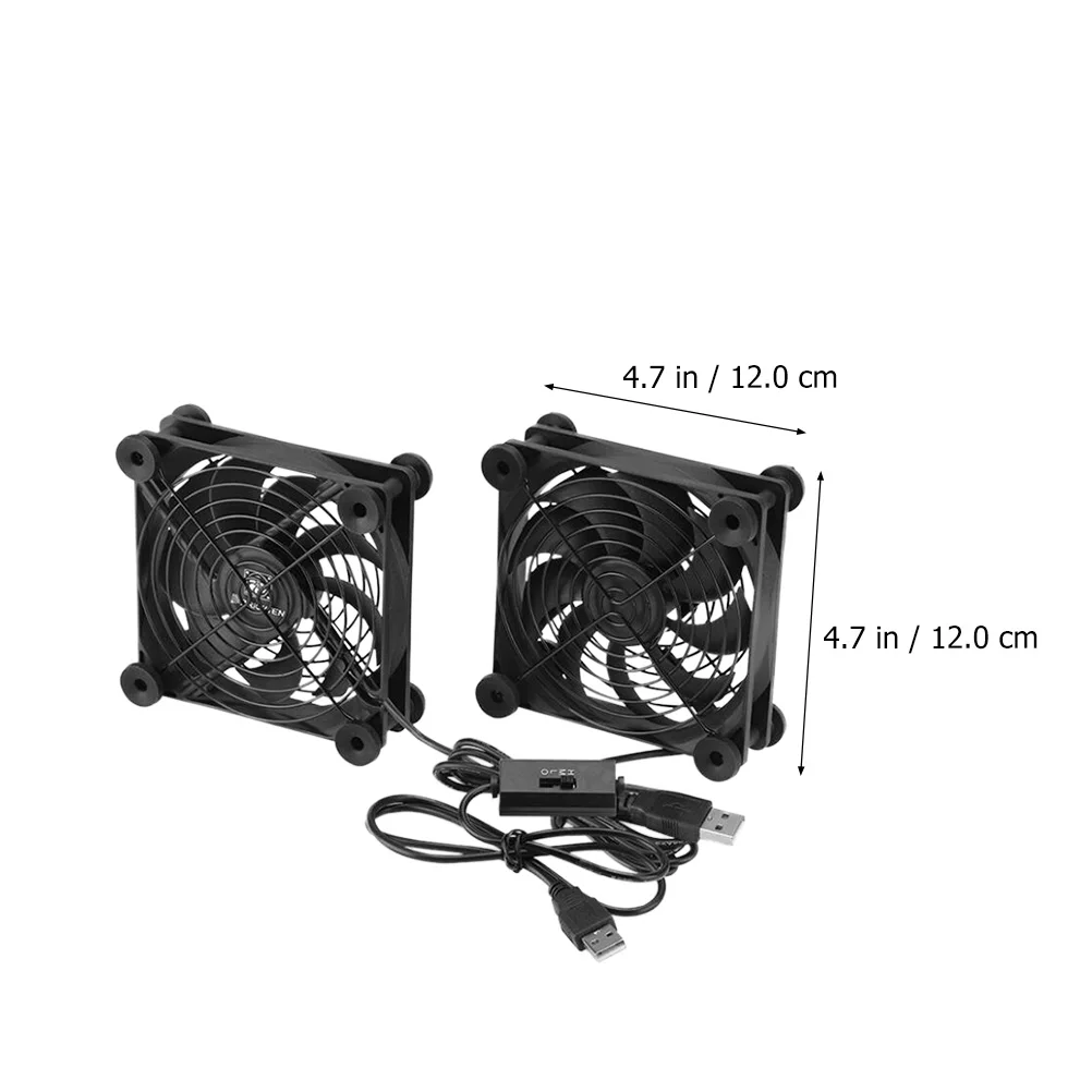 

12Cm Cooling Fan For Router Computer Set- Usb Mute Radiator Long Life Silent Efficient Heat Dissipation