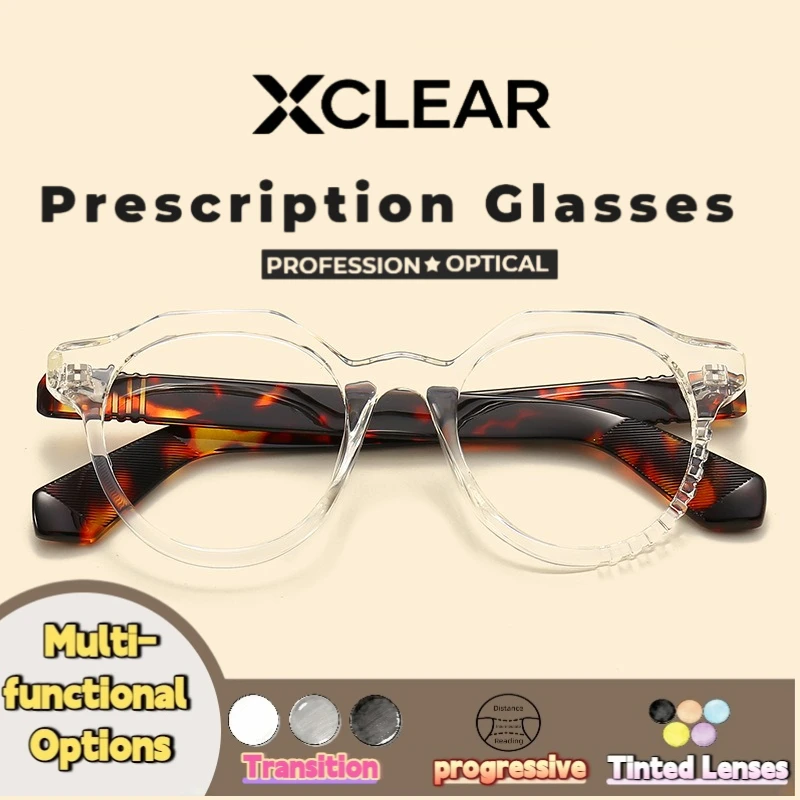 Xclear Colorful Rectangle Reading Glasses High Quality Versatile Anti Blue Light UV Protection Customize Progressive Eyewear
