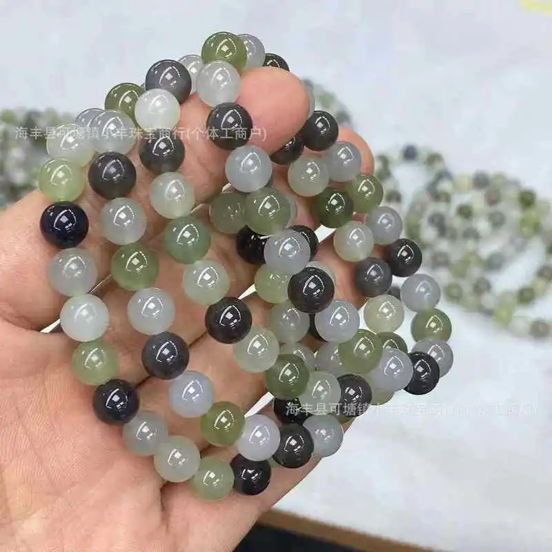 Hetian Jade Multi-Piece 8Mm Bracelet Is Made Of Fine Material With Excellent Translucency, Fashionable And Versatile