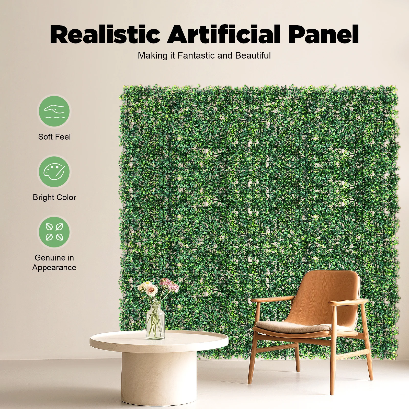 

12PCS 40x60cm Artificial Grass Wall Panels, PE Boxwood Hedge for Indoor Outdoor Garden Wedding