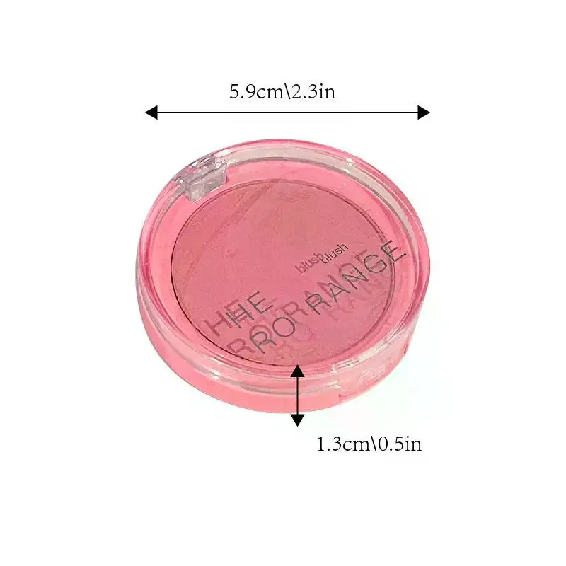 【HERORANGE】 Palette de fards à joues pour le visage, poudre pressée imperméable longue durée, fard à joues mat pour contour des joues, cosmétiques de voyage