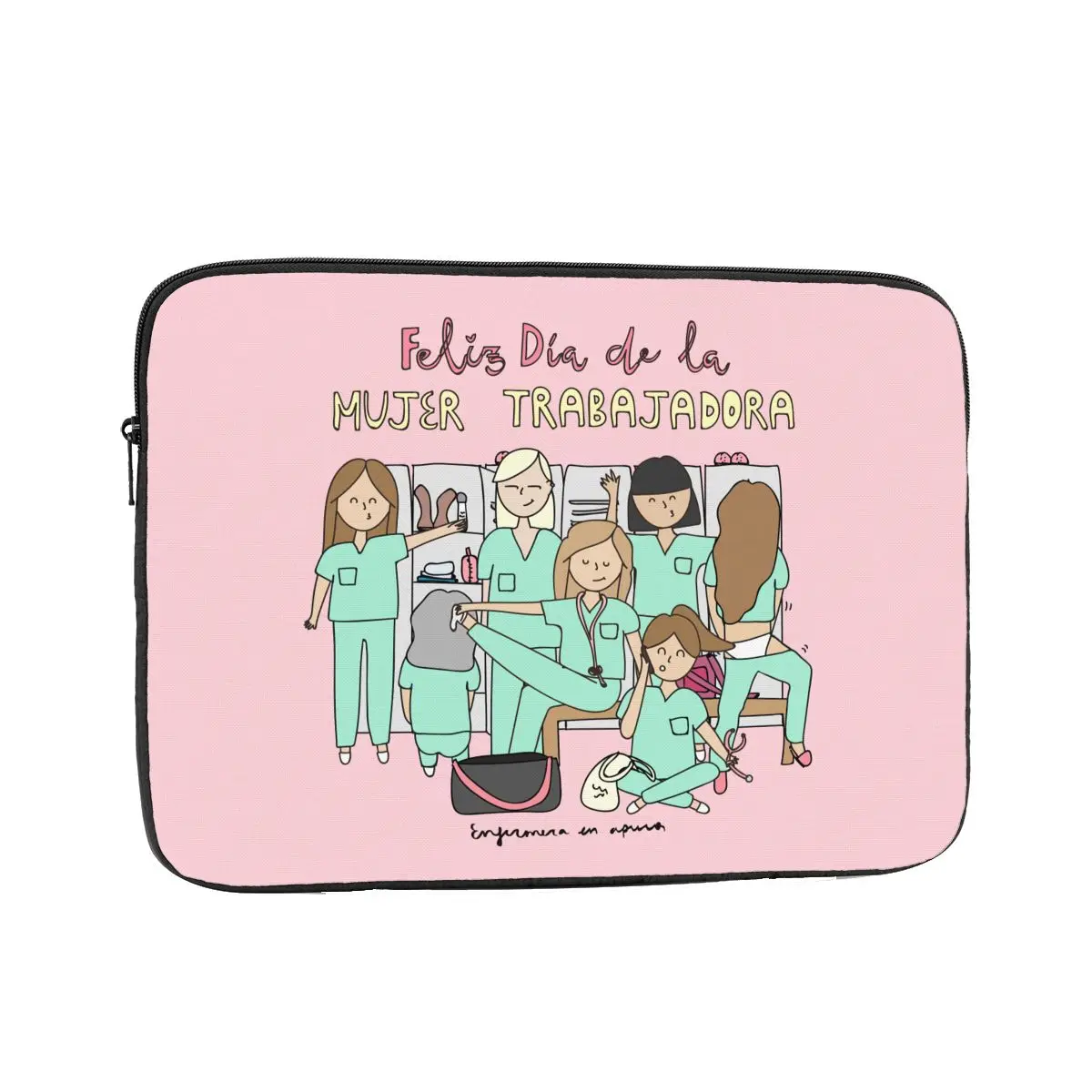 

Сумка для ноутбука, чехол Enfermera En Apuros, сумка для компьютера, чехол для медсестры 10, 12, 13, 15, 17 дюймов, противоударный чехол, сумка