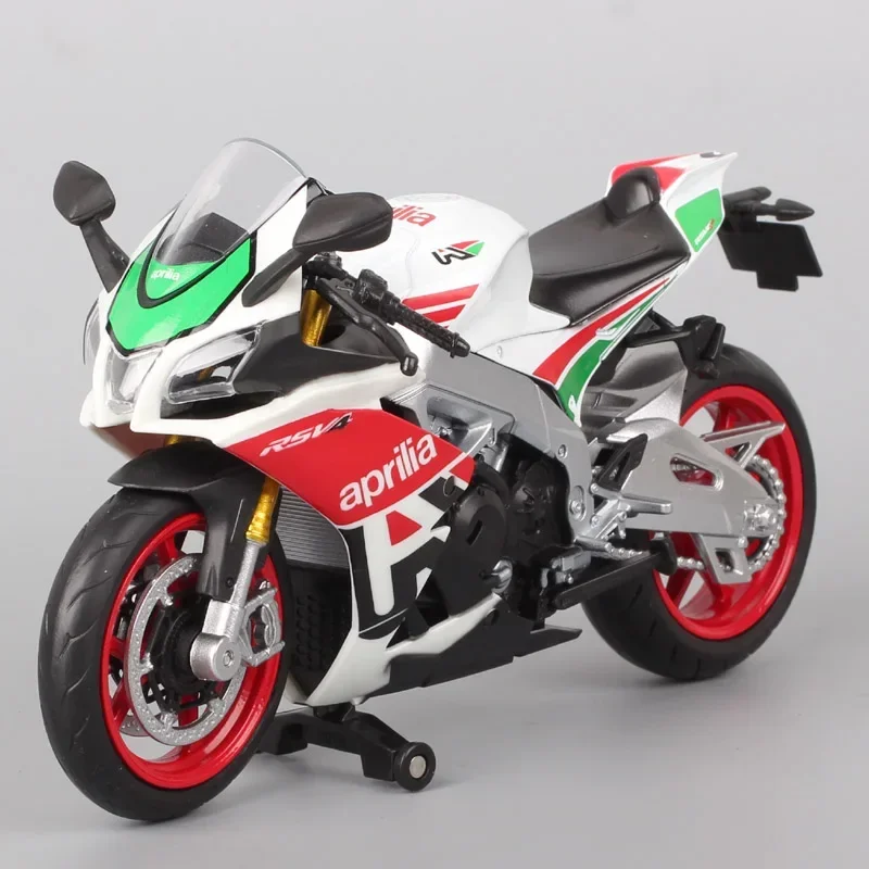 Aprilia RSV4 RR1000 Model Motocykla Wyścigowego w Skali 1/12, Fabrycznie Wyprodukowany Model Odlewany, Replika Motocykla, Zabawka, Zweryfikowane Zdjęcia, Prezent