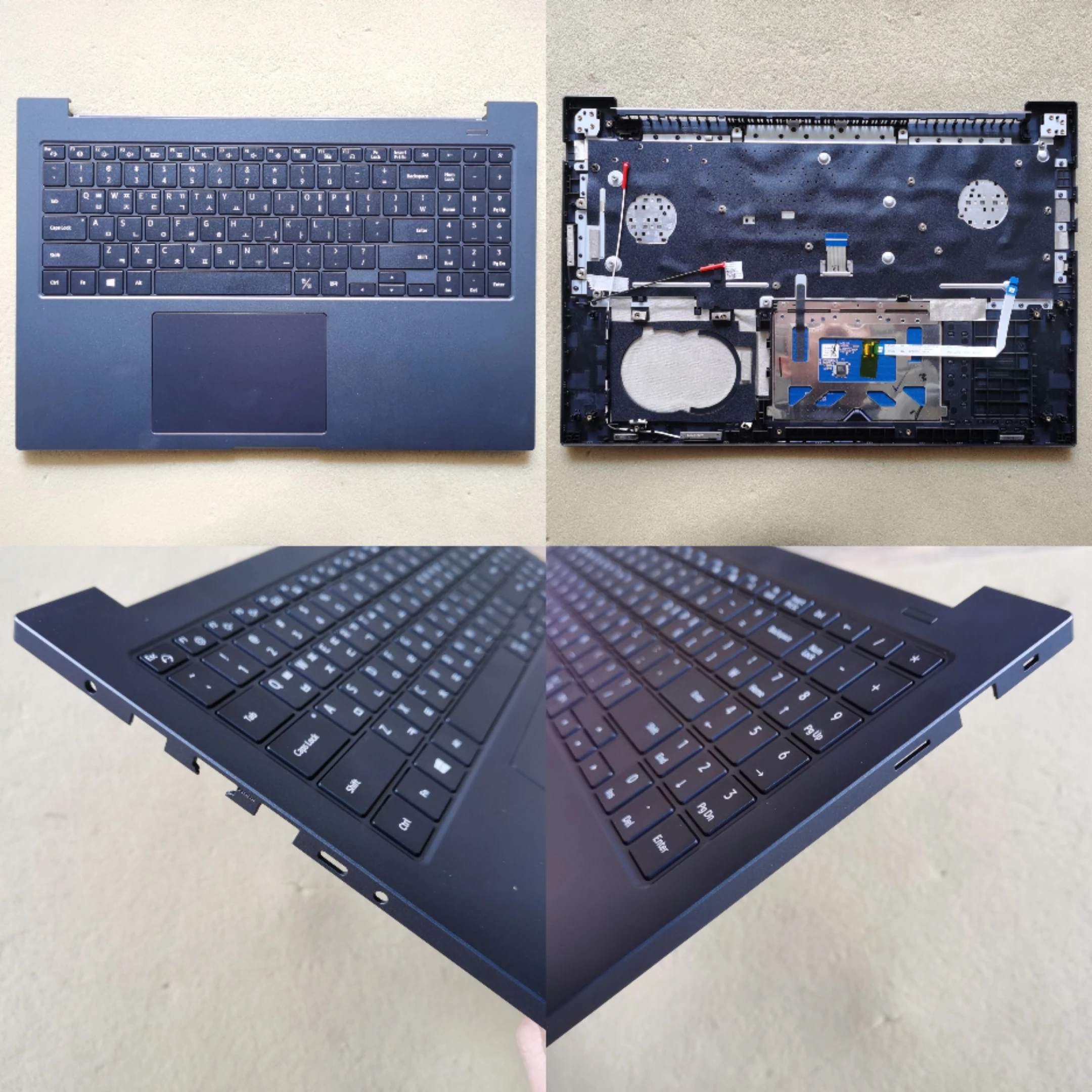 Korean New laptop keyboard with touchpad for samsung NP NT 560XDA 561XDA