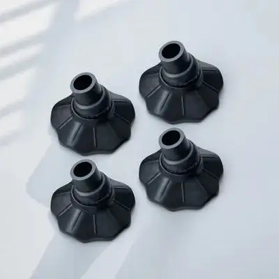 

4Pcs Folding Chair Foot Covers Black Antislip Caps Durable Camping Chair Feet Protectors