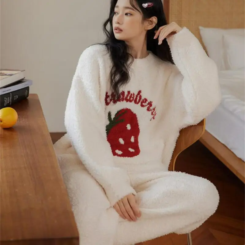 

Women's Clothing Pajamas Winter Thicken Hit Product New Product Minimalist Kawaii Cartoon Exquisite Fashion Outdoors At Home