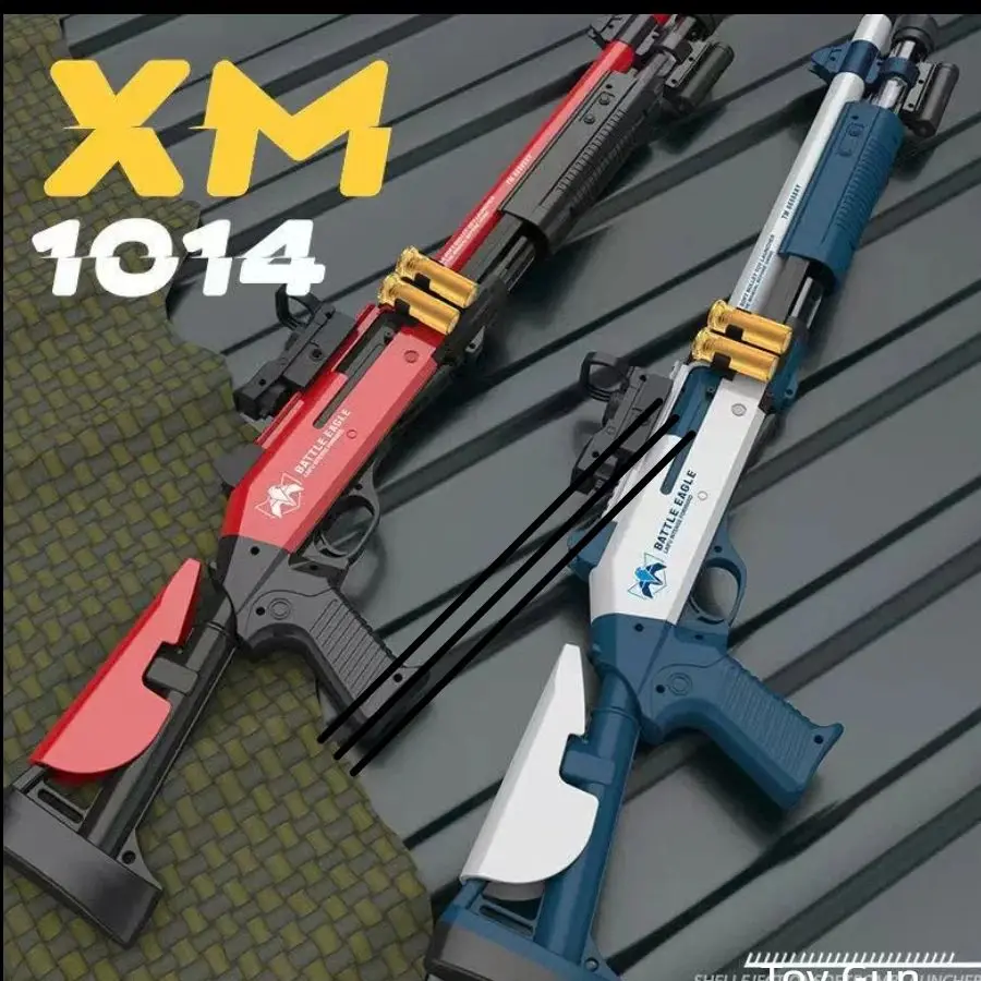 

XM1014 Children's Toy Gun Advanced Spray Gun Manual Toy Shell Throwing Soft Bullet Gun
