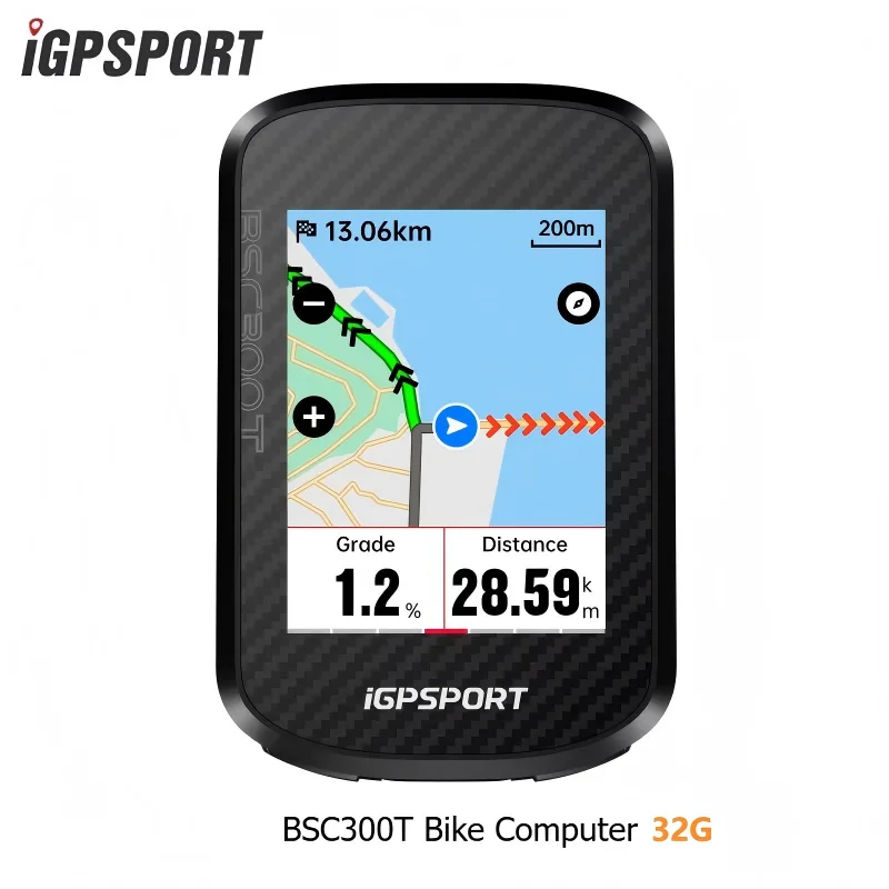IGPSPORT BSC300T GPS Bike Colorful Map Cycling Computer Touch‑Screen Wireless Navigation BSC300‑T BSC300 T Promotion Speedometer