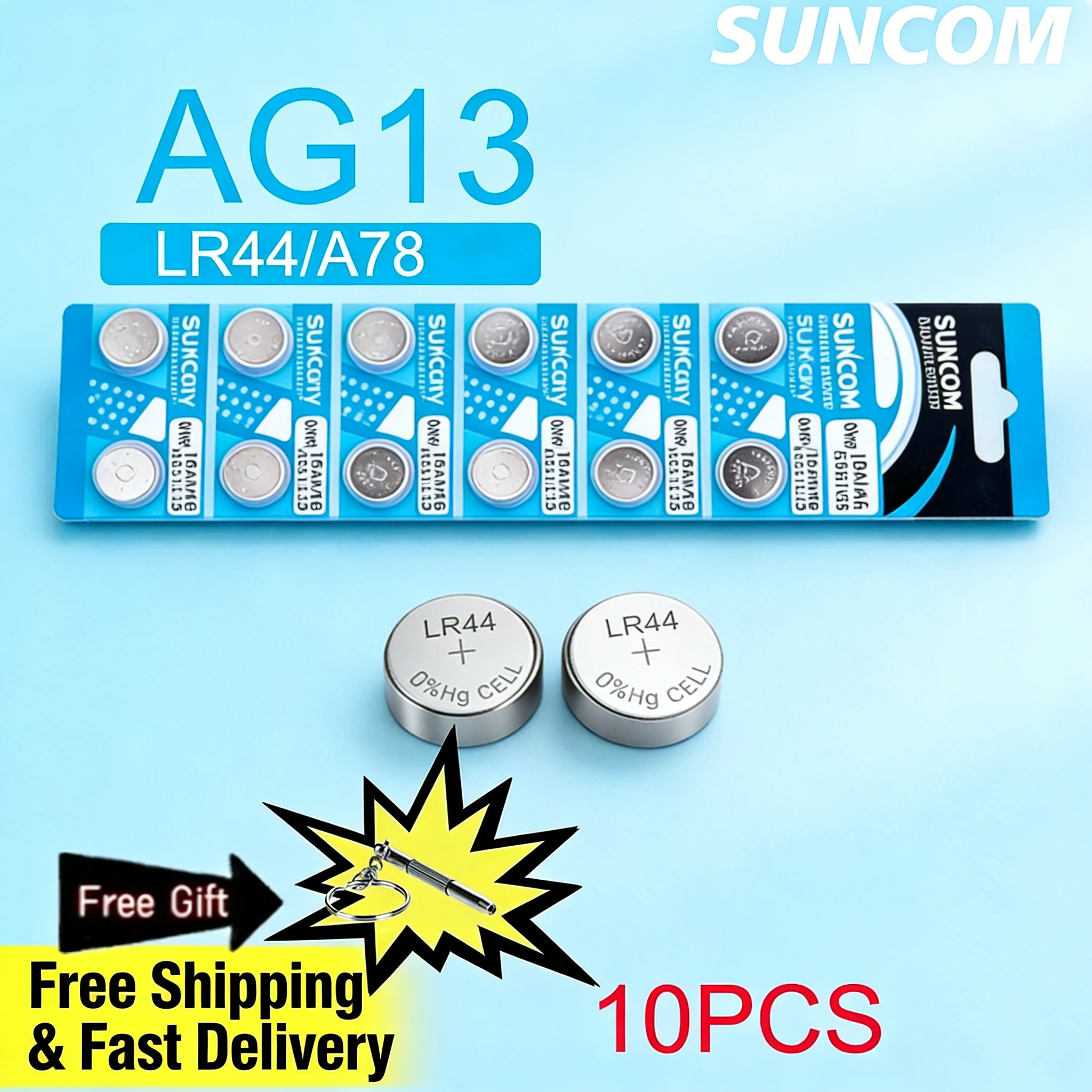 

2-30PCS LR44 AG13 Battery 1.5V Alkaline Button Cell A76 L1154 SR44 357A High Capacity Coin Batteries for Watch Toy Calculator