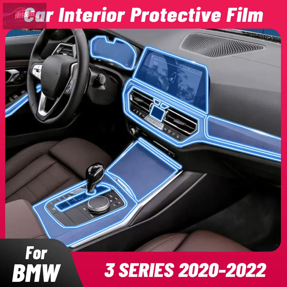 

Anti-scratch Car Interior For BMW 3 SERIES 2020-2022 Center Console Media Dashboard Navigation TPU Protector Film Accessories
