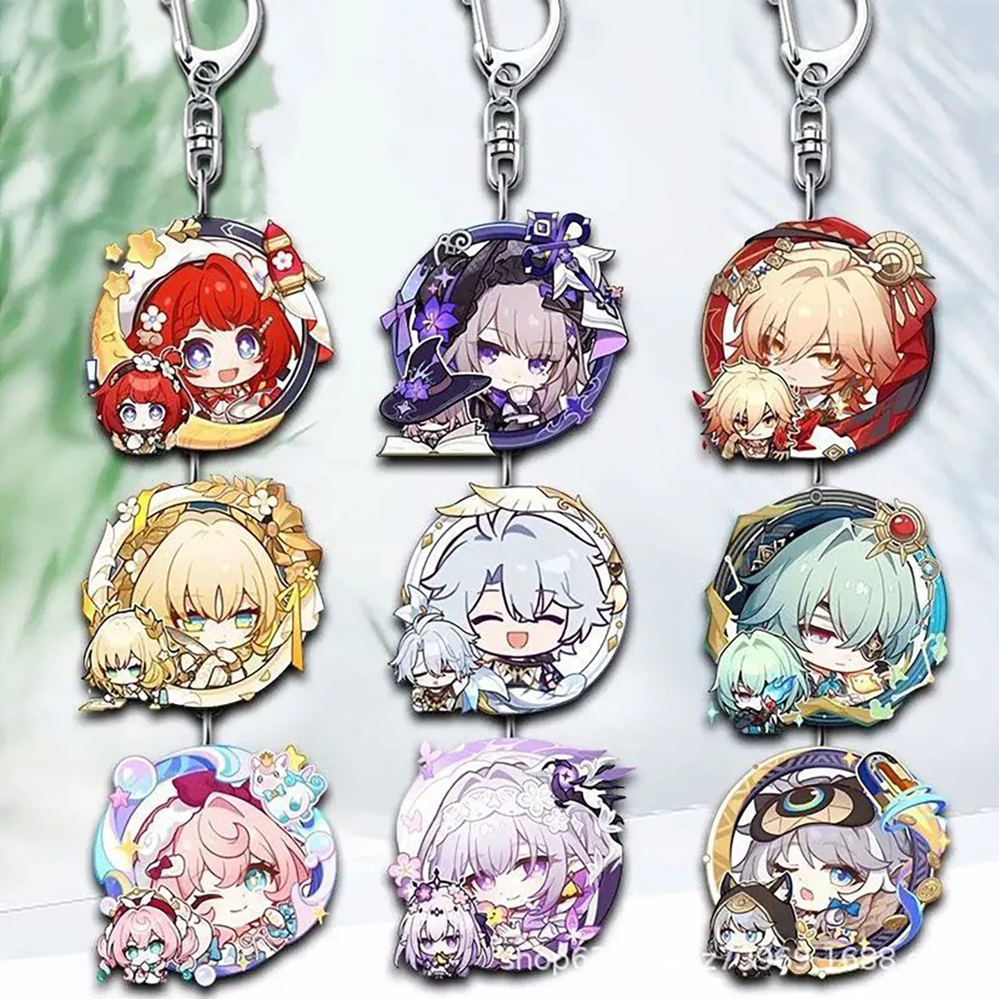 Recycled Acrylic Keychain for Honkai: Star Rail Tribbie The Great Herta Mydeimos Anaxagoras Cipher Aglaea Phainon Keychain Gift