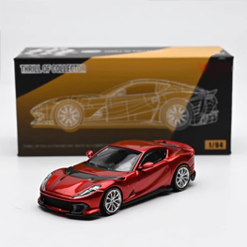 ボックス内 TOC 1:64 赤黄緑 812C FE812C # 47 クーペ スポーツ モデル ダイキャスト メタル カー