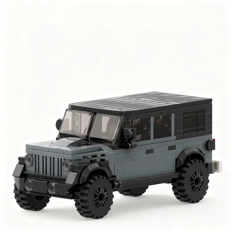 

344PCS MOC City Champions Super Car Jeep Wrangler Rubicon Model Technology DIY Creative Building Blocks Display Birthday Gift