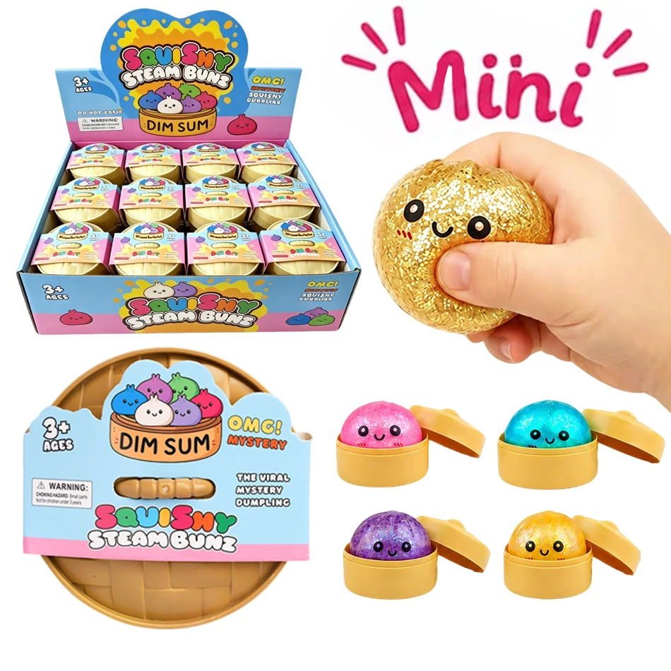

Mini Push Bubble Colorful Dumpling Squishes Stress With Steamer Cute Anxiety Toy Soft Decompression Dough For Adults Prospector
