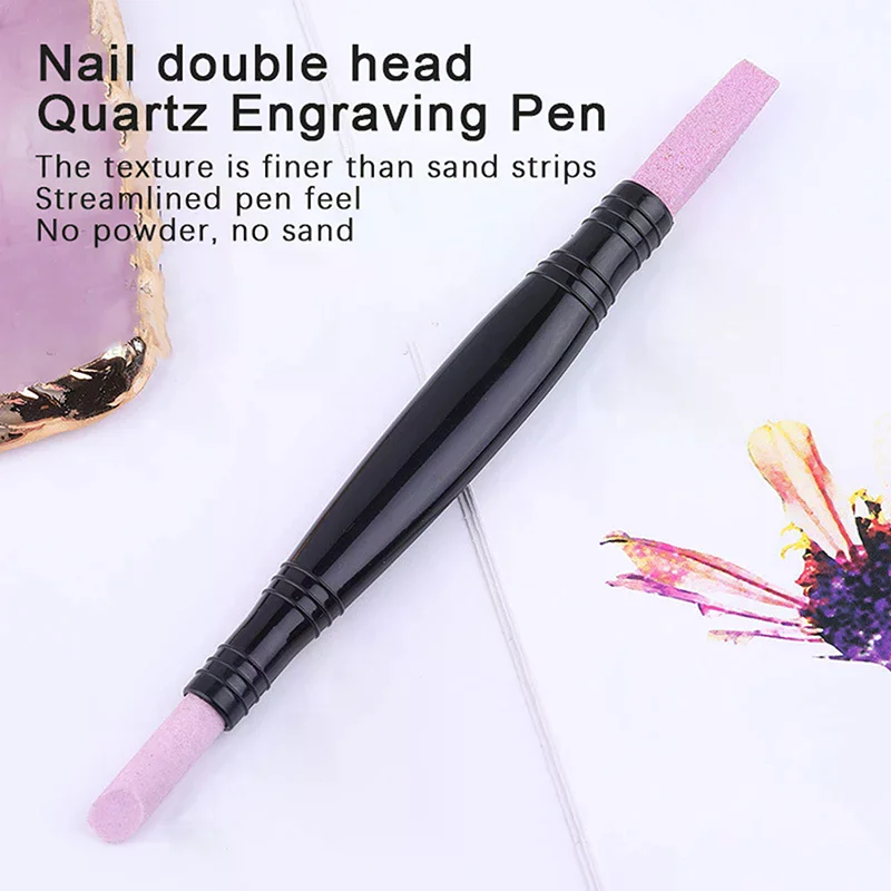 1pc Skin Tool Portable Quartz Grinding Pen Nail Cuticle Scissors Dead Remover Nail Polish Manicure Stick Nail Files