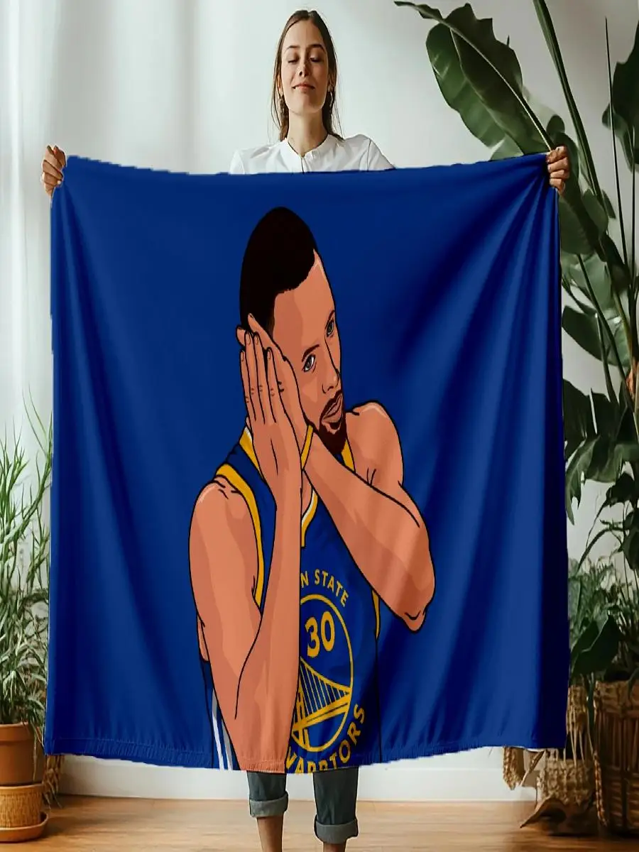 Steph Curry Basketball Blanket  Home Decor Throw for Bedroom Sofa Childs Play Mat D Gift x Inches