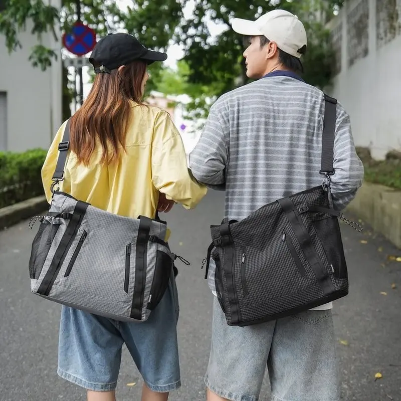 Trendy Large Capacity Workwear Crossbody Bag for Men Commuter Computer Bag Sports Single Shoulder Bag Multi-Functional tote bag