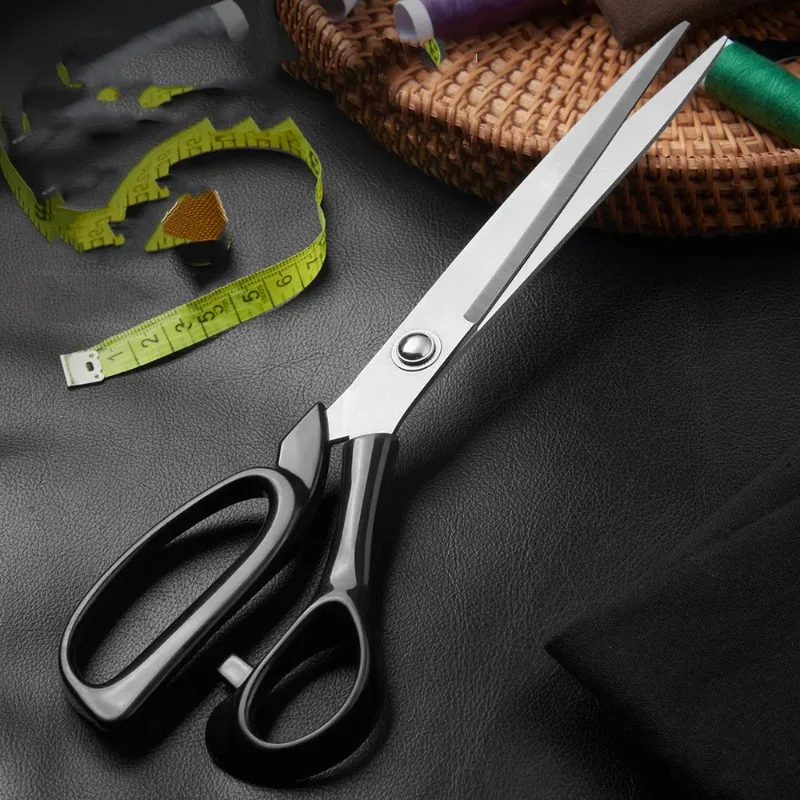 Ciseaux de tailleur en acier inoxydable de 8 pouces, outils de couture professionnels pour tissu, ciseaux pour vêtements, durables, pratiques, usage quotidien