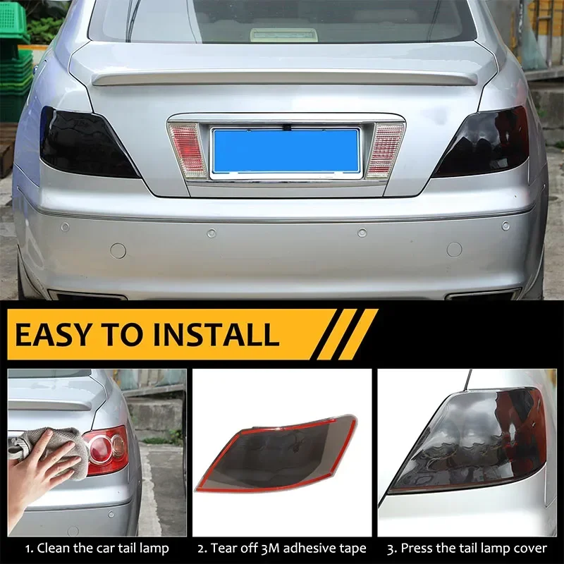 For Toyota Reiz Mark X  2005-2009 Car tail light blackened shell ABS transparent gray car tail light cover decorative cover