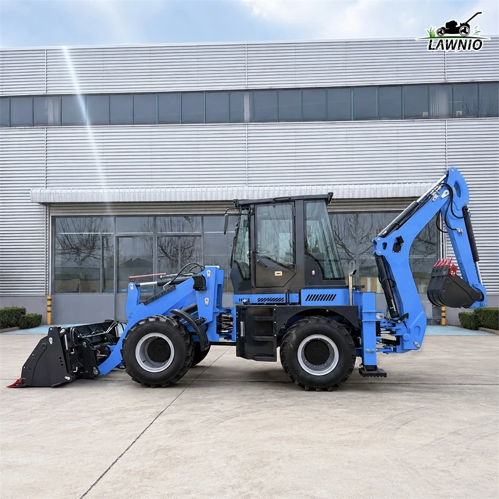 Popular Model  Loader  with 0.3m³ Backhoe Bucket Capacity Low Noise for Drainage Ditch Construction Backhoe Loader