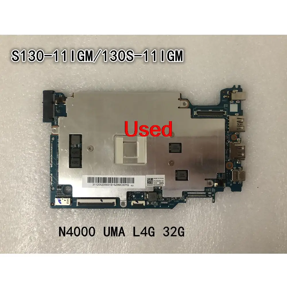 

Used For Lenovo Ideapad 130S-11IGM/S130-11IGM Laptop Motherboard CPU N3450 UMA R4G 32G FRU 5B20P23825