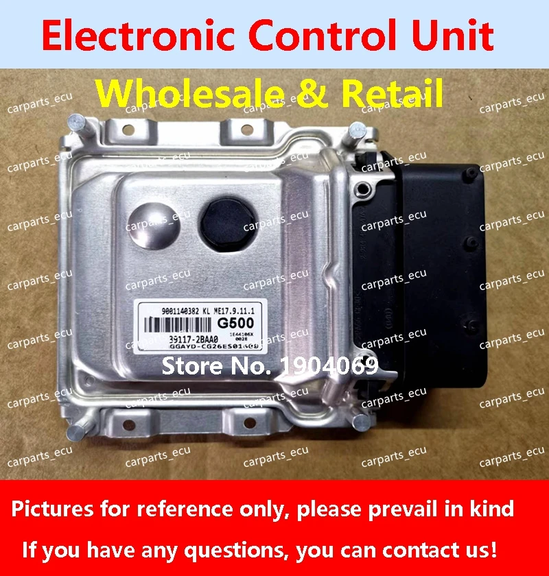 

39117-2BBA7 Y2A8/39118-2B460 S25A For Hyundai Elantra Landau Renner Car Engine Computer Board/ECU/ME17.9.11.1 39117-2BAA0 G500