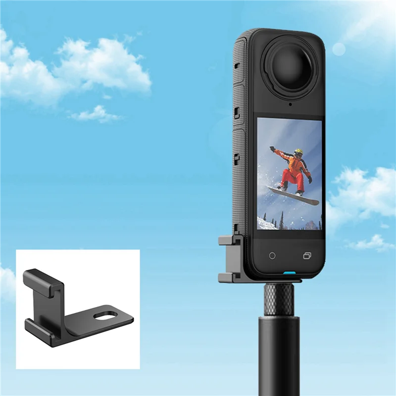 B04B-2X For Insta360 X4 Mic Adapter Cold Shoe Audio Kit Microphone Mount Cold Shoe Expansion Accessories