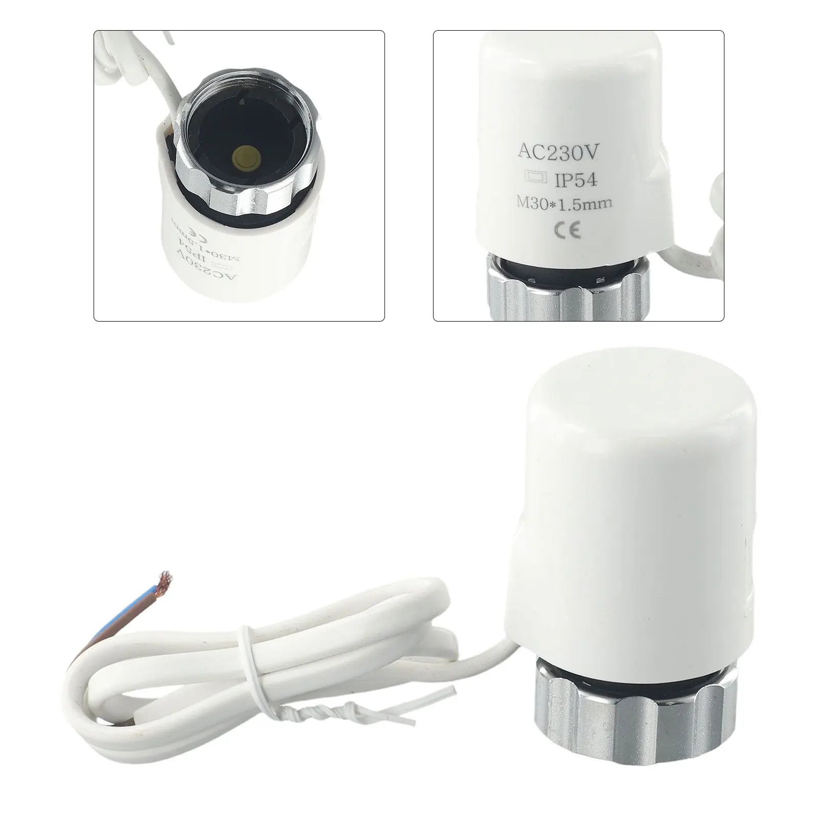 AC230V M30*1.5mm Electric Thermal Actuator For Floor Heating Radiator Valve Normally Open/closed For Underfloor Heating Radiator