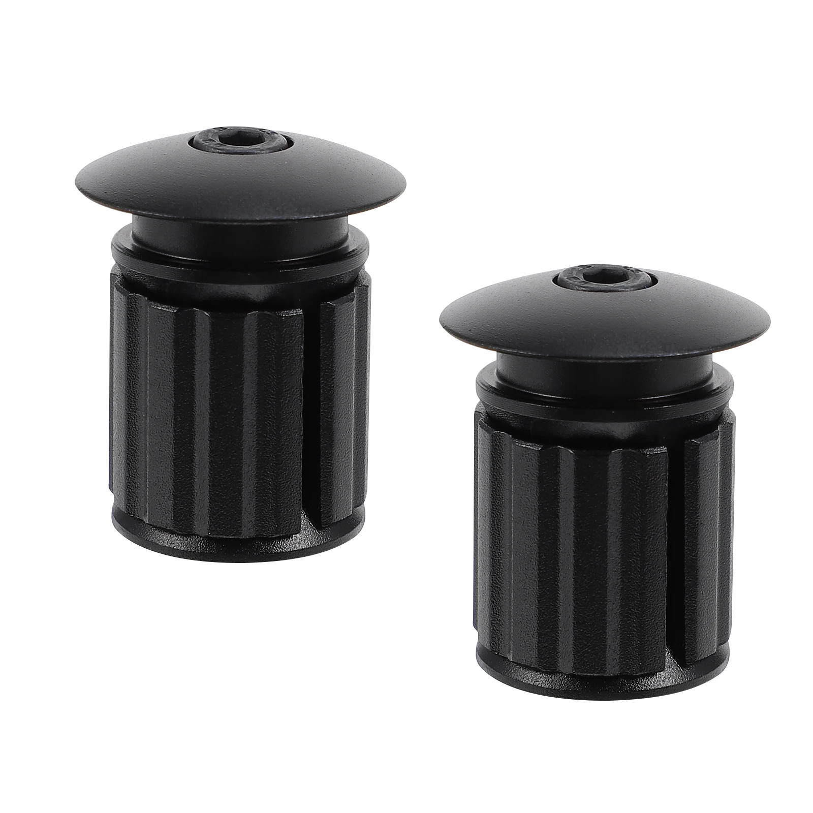 

2pcs Alloy Handlebar End Plugs Lightweight Expandable Locking For Road Bike Cycling Bar End Caps Stable Easy Installation