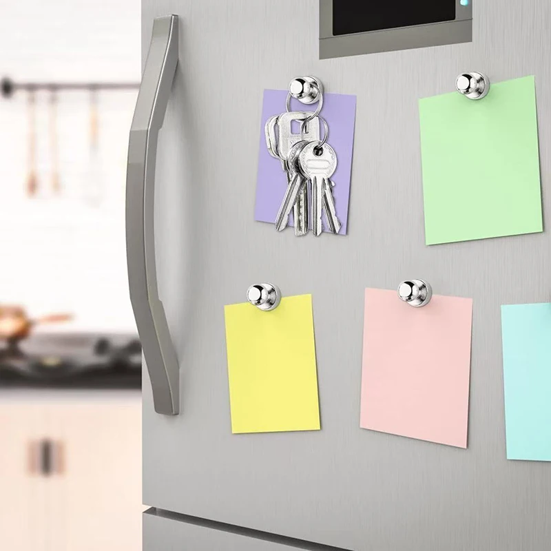 Neue Metall-Magnete mit Starker Wirkung, Magnetische Push-Pins für Kühlschrank, Whiteboard, Büro, Schule, Multifunktional für DIY-Anwendungen